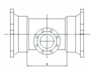 Double Socket Level Invert Tees With Flanged Branch