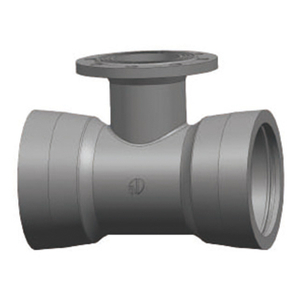 Double Socket Tee with Flange Branch