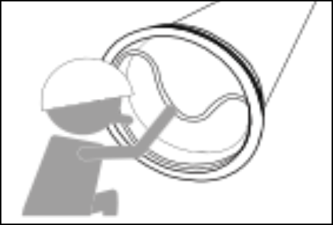 Installing rubber sealing ring