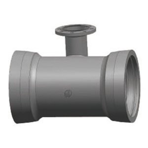 Double Socket Invert Tee with Flange Branch