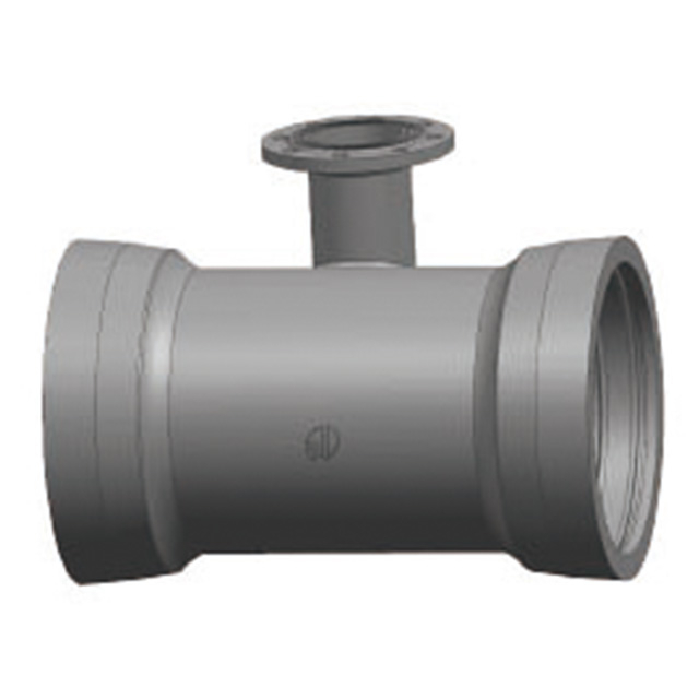 Double Socket Invert Tee with Flange Branch