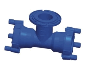 Double EX Socket Tee with Loosing Flanged Branch