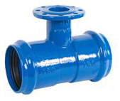 Double Socket Tee with Flange Branch for UPVC Pipe