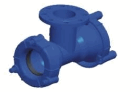 Double EX Socket Tee with Flanged Branch